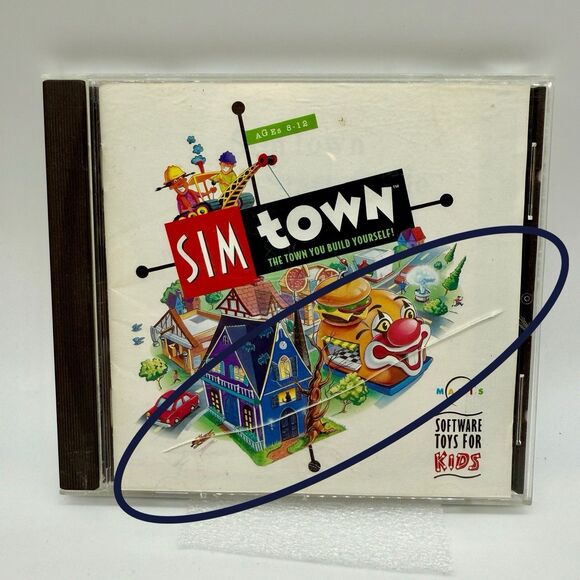 Sim Town PC CD-ROM Win Mac‎ Game Case And Manual Tested See Notes - Picture 4 of 4